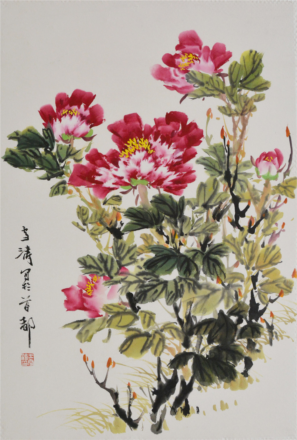 王雪涛（1903-1982）  牡丹  