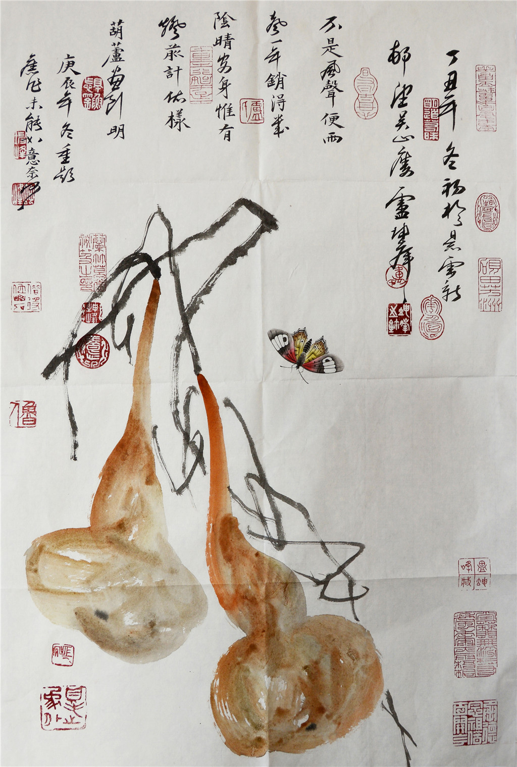卢坤峰 （1934- ）葫芦图  