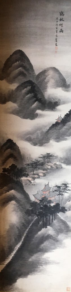 吴石仙  鹤林烟雨图