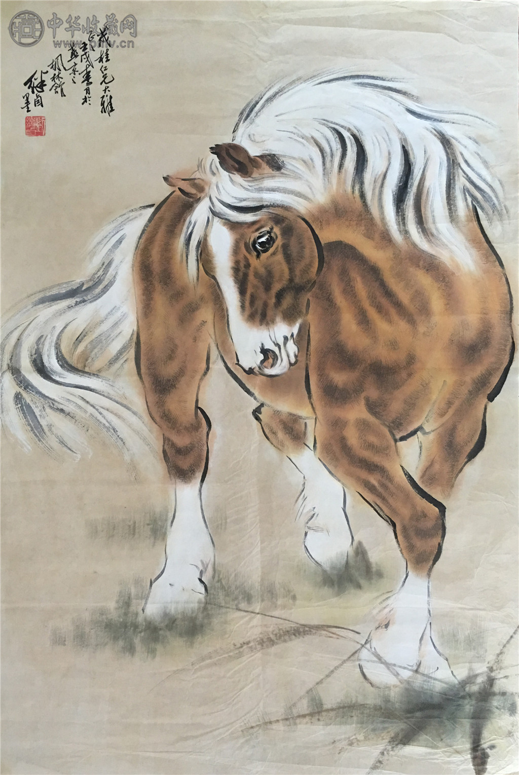 刘继卣  《冭红马》  100x68cm